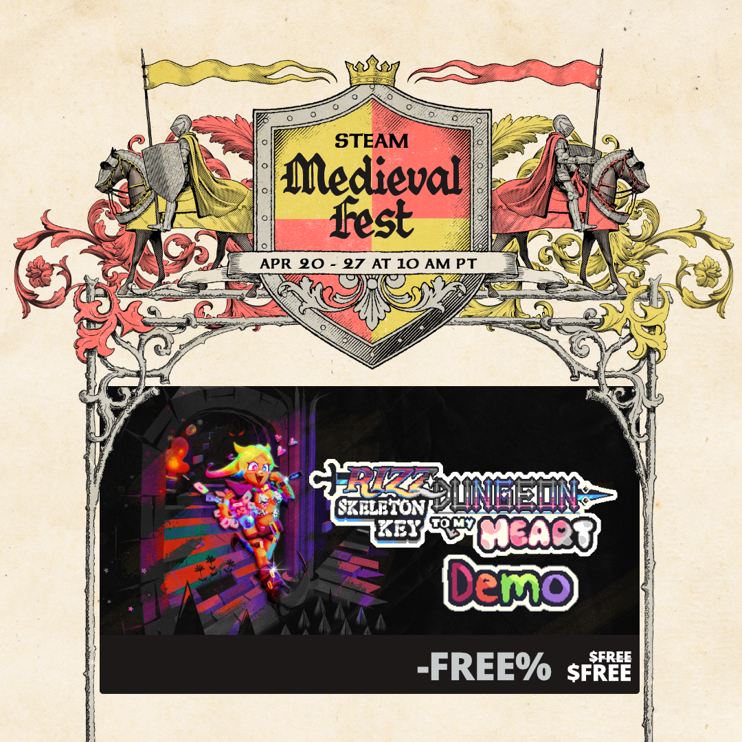 A cool graphic that we shoved together for Steam Medieval Fest!