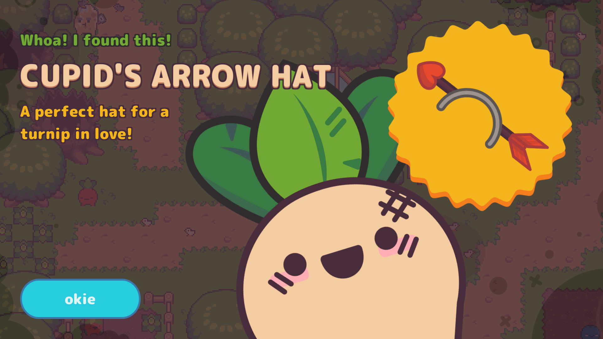 Woah! I found a Cupid's Arrow hat!