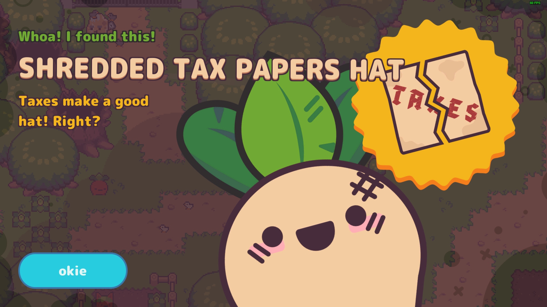 Woah! I found a Tax hat!
