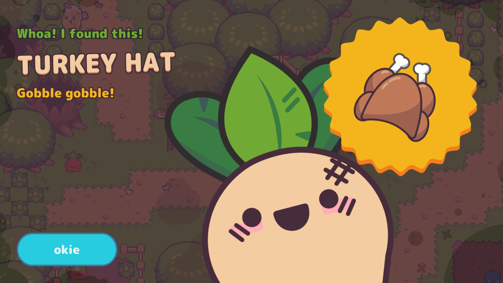 Woah! I found a Turkey hat!